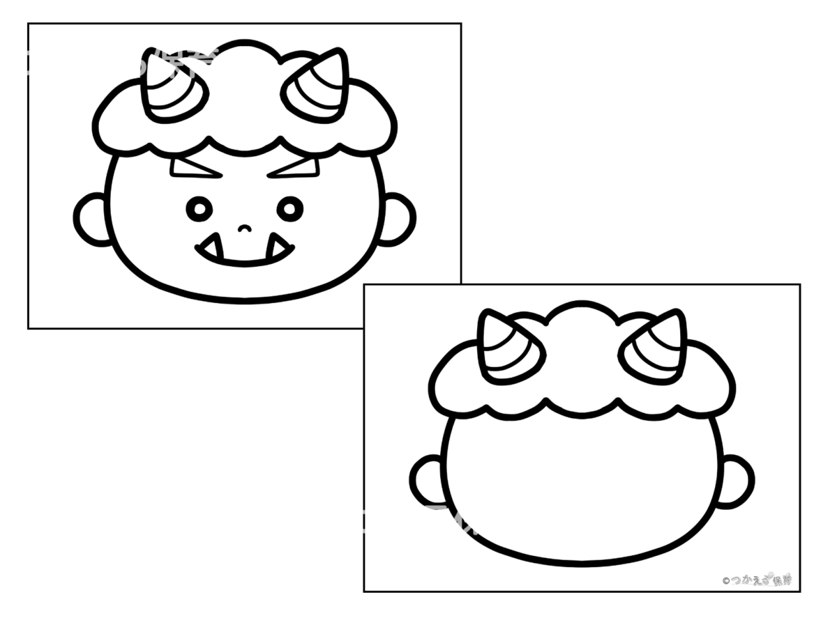 2種類のぬりえ